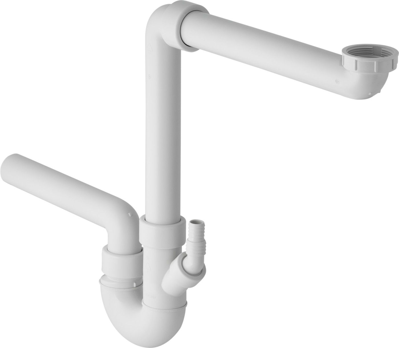 Spültischsifongarnitur PP 1-teilig d 56mm - 2" 152.802.06.1 - Geberit-Sifon + Apparateanschlüsse