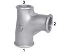 T-Stück red. 131 V 1"- 3/4"- 3/4" 770 131 220 - GF verz. Tempergussfittings