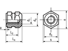 Gewindeeinsätze Form R Messing BN1043 DIN16903R M8 - Bossard Schrauben