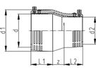 ELGEF Reduktion PN 16 (Karton à 4 Stk.) d 180/125mm 753 901 865 - ELGEF Plus Elektroschweissfittinge