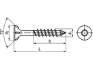 SK-SPAX®-M m Teilg I-6rd vzb/WIROX® BN20353 4x40/28(T20) - Bossard Spanplattenschrauben SPAX