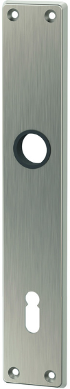 MEGA Langschilder 35.440, BB 78mm 200/35/4mm, 16mm, Zink matt vernickelt - Tür- und Sichtbeschläge