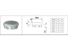 Rohrkappe gerade 33.7 mm geschliffen 126578 - INOXTECH-Handlauf-/Geländer-System