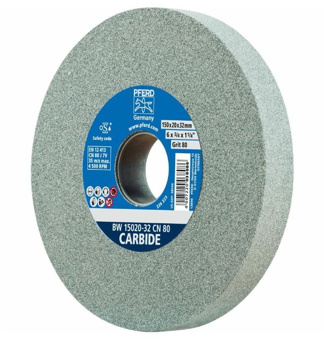 Schleifscheibe, aus Siliziumkarbid, grün Ø 150 x 20 x 32mm - Schleifen, Trennen