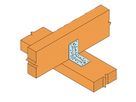 SIMPSON Winkelverbinder mit Rippen BR70 70x70x55x2mm, verzinkt - Holzverbinder