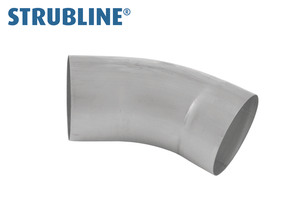Ablaufrohrbogen gezogen 40° 75 mm 212 "Strubline" - Zink Spenglereihalbfabrikate