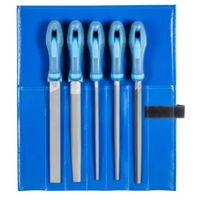 Feilen-Sortiment, in Rolltasche 532 WR, L= 200mm, Hieb 2 (Halbschlicht) - Feilen, Bürsten