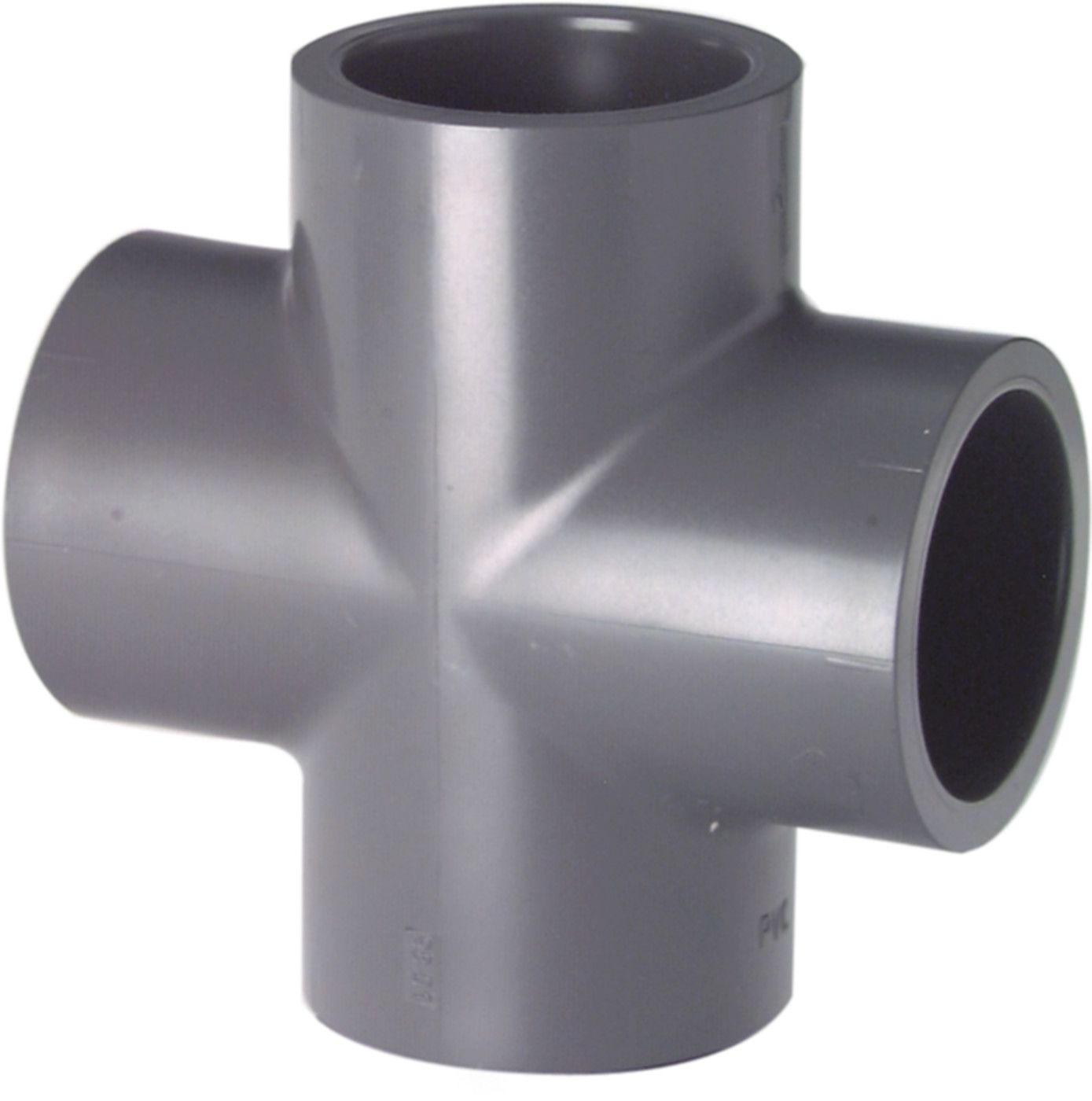 Kreuz mit 4 Muffen 40 mm 721 300 109 - GF Hart PVC-U Formstücke