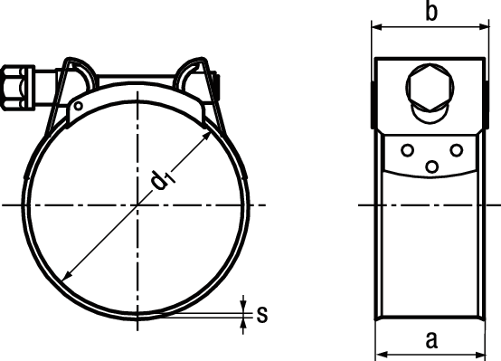MIKALOR SUPRA W2 Inox / St vz BN13907 ø31 - 34 - Schläuche, Schlauchbriden