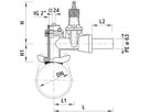 Schieberschelle ROBUSTO DN 50 Gas 2735 Doppelbügel DN 100-500 - Hawle Hausanschluss- und Anbohrarmaturen
