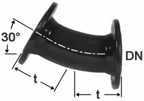 Flanschbögen 30°  Fig. 2033 (FFK 30) vonRoll hydro