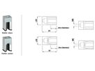 Glashalter eckige Form Modell Fornalp 12.76mm Anfangs/Endpfosten gerade 1.4301 - INOXTECH-Handlauf-/Geländer-System