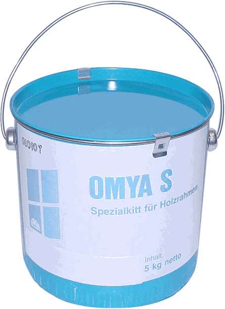OMYA S Fensterkitt grau/beige, Kessel à 5.0Kg - Kleben