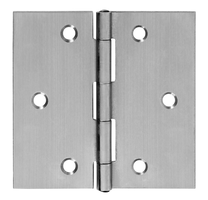CHARMAG Scharnier breit, mit vernietetem Stift HxB=80x80mm, Inox - Scharniere, Verschlüsse und Zubehör