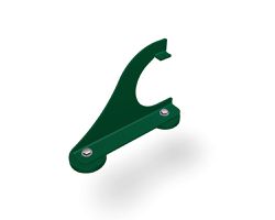 PREFA Gebirgsschneefangstütze 06 P.10 Moosgrün, VE 2 Stk. - PREFA Dachsysteme