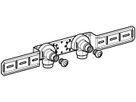 Anschlusswinkel 90° zweifach 100mm 1/2"- MF1/2" abgesetzt, mit Aussengewinde 632.853.00.2 - Geberit-Push Fit-Formstücke