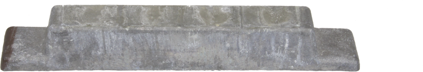 Hütten-Weichblei in Blöcken a ca. 25 Kg - Walzblei