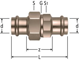 Verschraubungen NUSSBAUM Optipress-Aquaplus