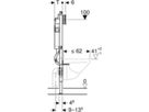 Wand-WC-Element Sigma 111.309.00.6 Typ 112 UP320 Betätigung von vorne - Geberit-Duofix