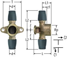 T-Stücke NUSSBAUM Optiflex-Profix
