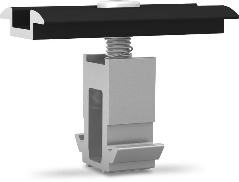 DomeClamp Mittelklemme 30-50 mm, schwarz eloxiert K2 2002609 - K2 Unterkonstruktionen
