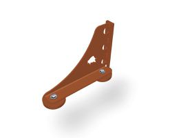 PREFA Haken für Schneerechensystem 04 P.10 Ziegelrot VE 10 Stk. 120195 - PREFA Dachsysteme