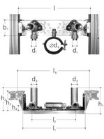 Armaturenplatte für GIS Profil Waschtisch-Set 1/2" x 16mm 5458.025 - JRG Sanipex-Rohre und Formstücke