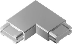 Rohrecke spitz 90° für Rohr 40/20/2m geschliffen, CNS 1.4301 EN 10088 137218 - INOXTECH-Handlauf-/Geländer-System