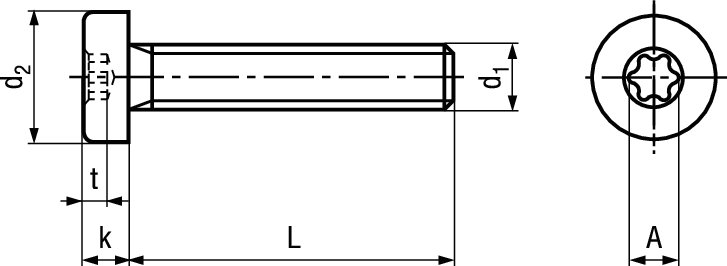 Zyl-Schr I-6rd n Ko ST 08.8/8.8 VZB BN4850 M5x35/X25 - Bossard Schrauben