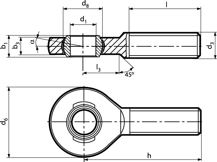 Durbal EM Rechtsgewinde vzb BN492 10 - Bossard Schrauben