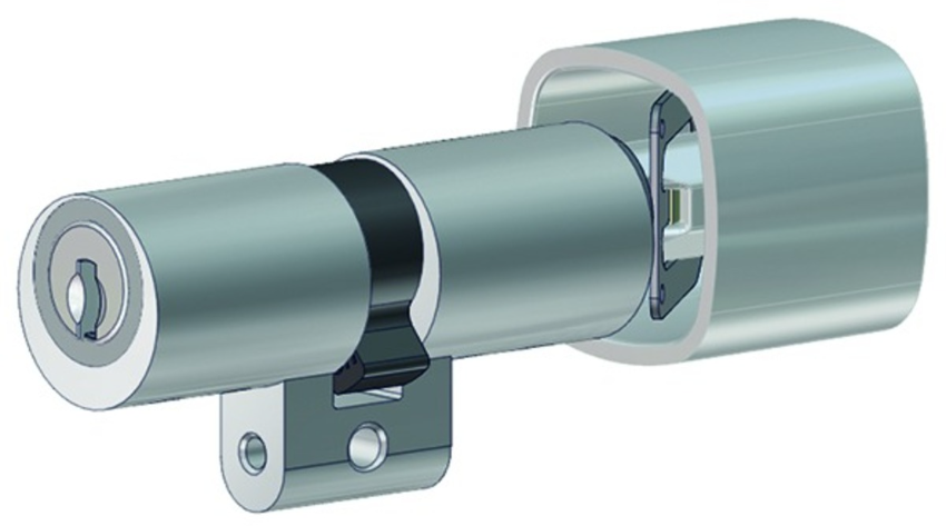 KABA Star Drehknopfzylinder Typ M1519 37.5/32.5, mit 5 Schlüsseln - Kaba Star, Lagerprodukt