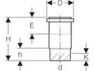 Langmuffe d 200mm 370.700.16.1 - Geberit-PE-Formstücke