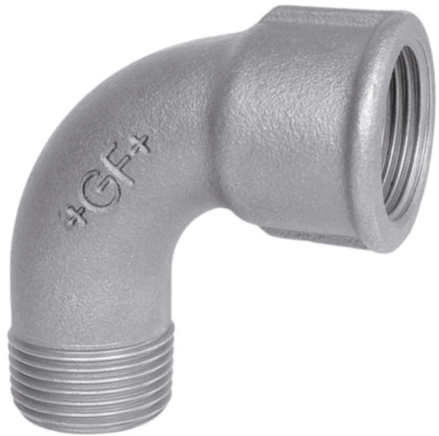 Bogen kurz 90° 1a V 1/2" 770 011 204 - GF verz. Tempergussfittings