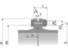 Flanschverbindung verzinkt, Stahl/Stahl für Wasser, PN 10/16 DN 80 - Flanschenverbindung verzinkt