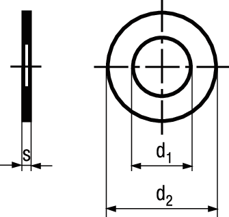 Distanzscheiben ~DIN 988 St BN748 60x72x0,5 - Bossard Schrauben
