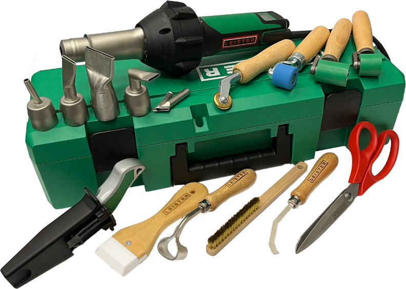 LEISTER Steil- und Flachdach Set 1600 W , 45-620° C , Swiss Made - Spenglerwerkzeuge