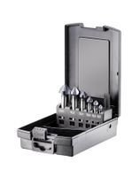 FORTEC Kegel-und Entgratsenker-Satz 90° 6 tlg., Ø 6.3 bis 20.5mm mit TiAlN-Beschichtung - Bohren
