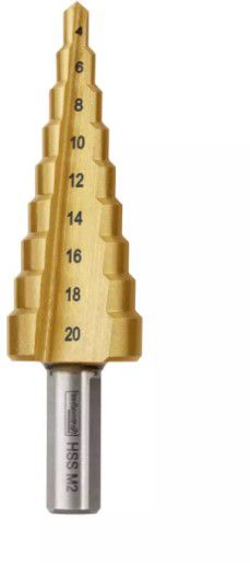 TECHNOCRAFT Stufenbohrer-Satz , 3 tlg. M2 HSS-TiN Ø 4-30mm , 118° , 3 Kantschaft - Bohren