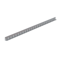 Kieswinkel Tec-Line Alu 60/40 2.00 mm a 3m geschlitzt - Kiesleisten