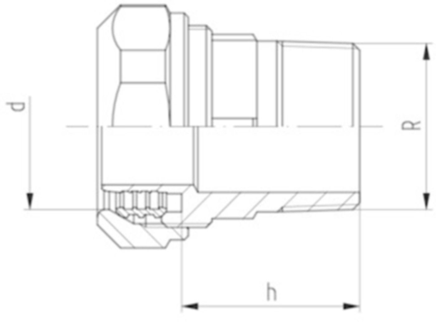 Übergang mit AG 40-11/4" 3310 760 857 039 (760 856 244) - GF Instaflex-Klemmprogramm
