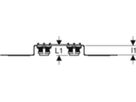 Dose 90° 20mm-1/2" 651.791.00.3 vormontiert 153mm, mit MasterFix - Geberit FlowFit-Rohre/Formstücke