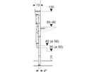 Element für ONE Waschtisch/Wandarmatur Raumhoch, Breite 125cm 111.084.00.2 - Geberit-Duofix