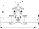 Schieber PE-Stutzen für Wasser PE100 S5 DN 50 / d 63mm - Wild Armaturen