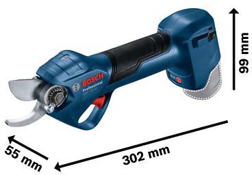 Akku-Gartenschere GGP 12V-25 Set inkl. 3Ah Akku bis Ø25mm, 4'500 Schnitte pro Akkuladung, 0.83kg - Bosch Elektrowerkzeuge