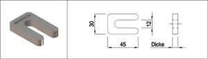 Schiftplatten roh Dicke 0.5 mm 1.4301 - INOXTECH-Handlauf-/Geländer-System