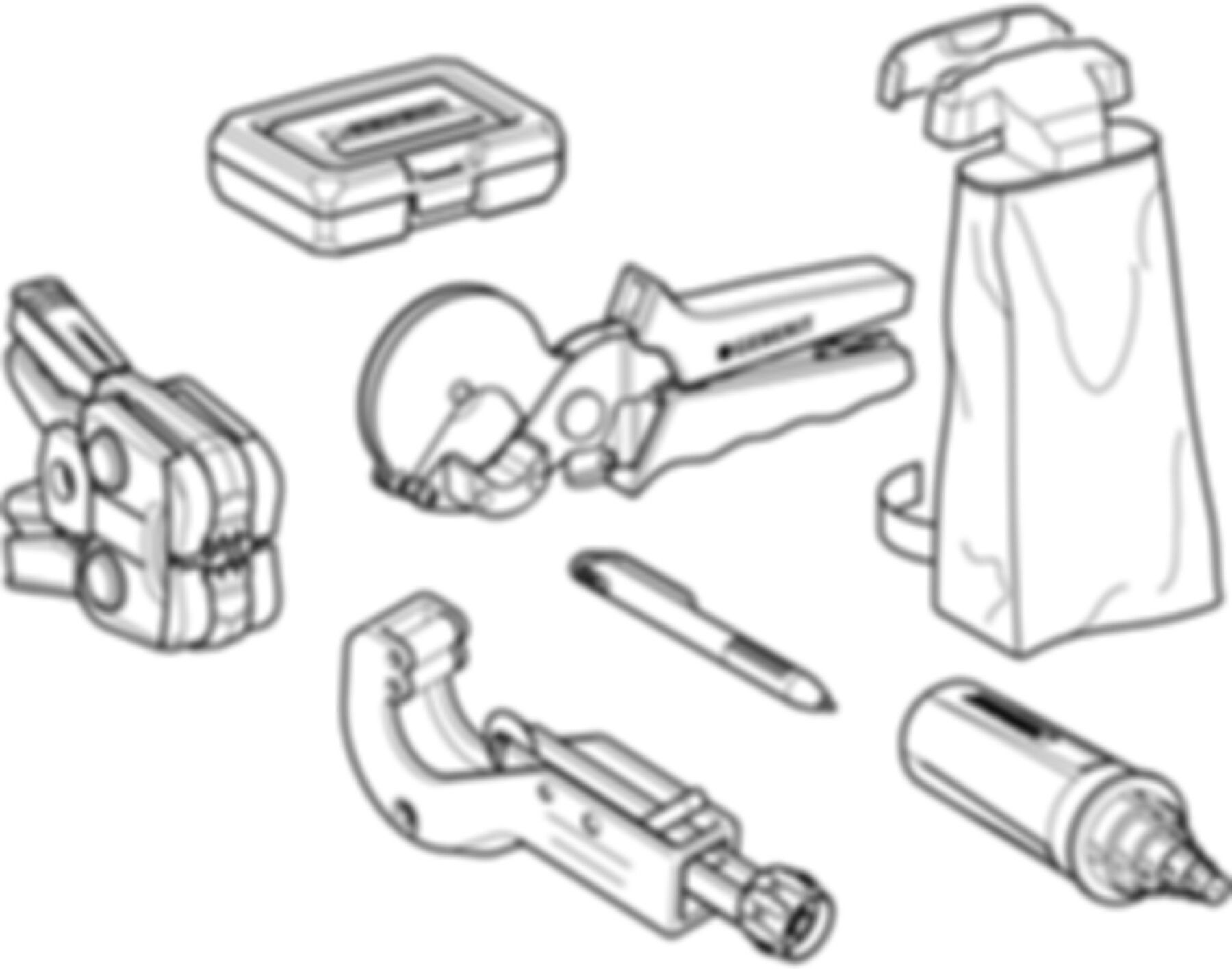 FlowFit Pressbackenset (1) 16-40mm 691.035.00.1 - Geberit Werkzeuge und Zubehör