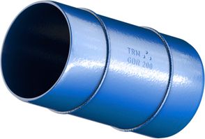 Glattrohr mit 2 Schweisswulsten L=400mm DN 100 - TRM Swiss Steckmuffenformstücke VRS-T