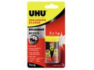 UHU Sekundenkleber, SUPER MINIS 3 x 1g, universal, dünnflüssig - Kleben