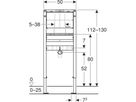 Waschtisch-Element für UP-Wandarmatur 130 cm 111.498.00.2 - Geberit-Duofix