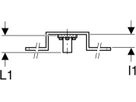 Anschlusswinkel 90° einfach 1/2"- MF1/2" abgesetzt, mit Aussengewinde 632.851.00.2 - Geberit-Push Fit-Formstücke